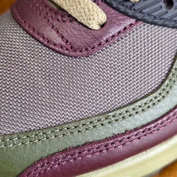 Nike Air Max 90 Gore-Tex Shoes Men's 6 Medium Olive Green Maroon GTX FD5810-200 - Picture 16 of 16